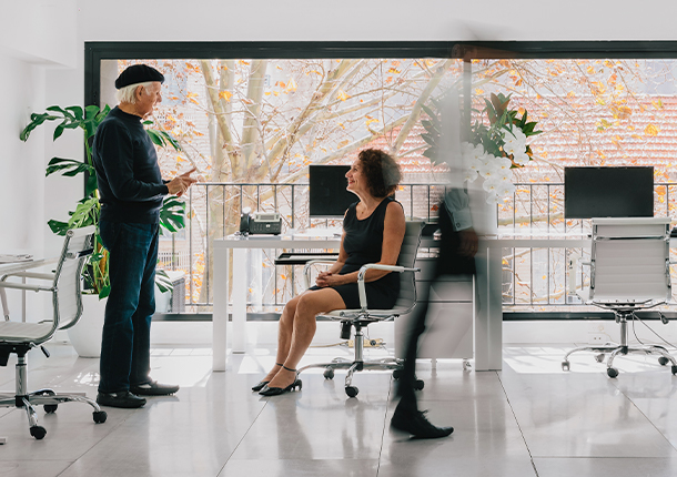 client consulting with tania waterhouse in the office - Tax Lawyer Sydney Melbourne